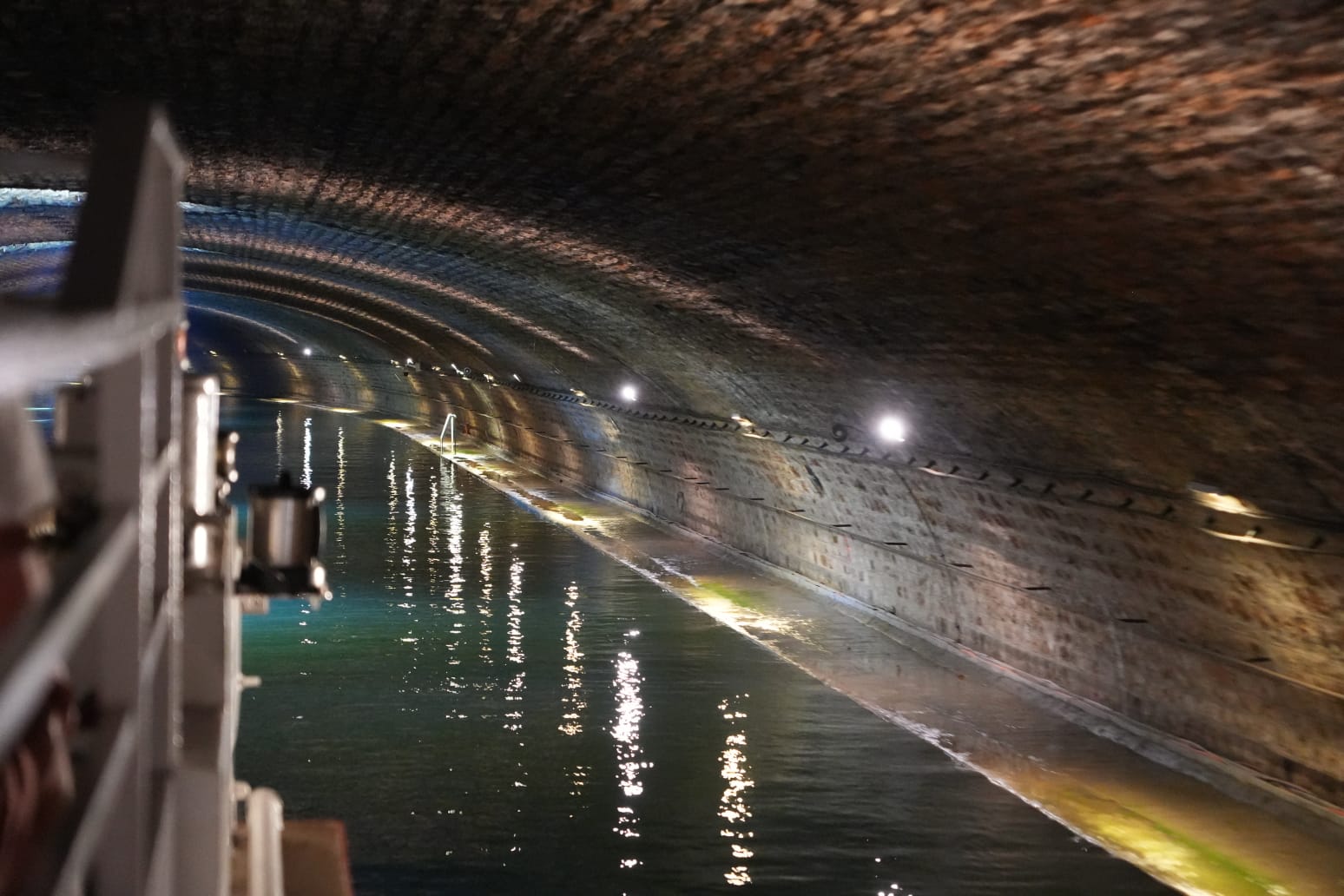 The underground Bastille vault on the Canal Saint-Martin