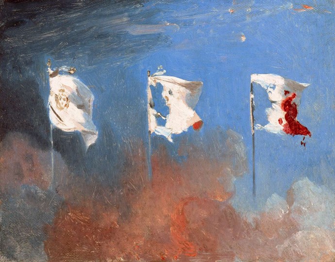 Esquisse de Léon Cogniet évoquant la Révolution